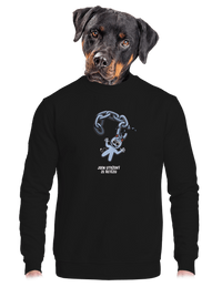 unisex mikina bez kapuce