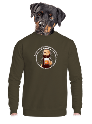 Pivo dobrovolně unisex mikina bez kapuce Urban Khaki