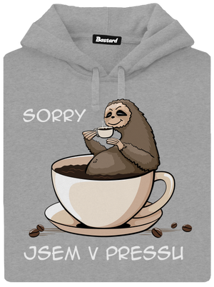 V pressu pánská mikina klokanka Light Melange