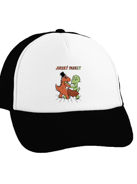 Jurský parket kšiltovka truckerka Black cap