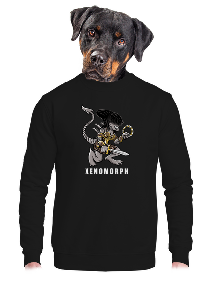 Xenomorph unisex mikina bez kapuce Black