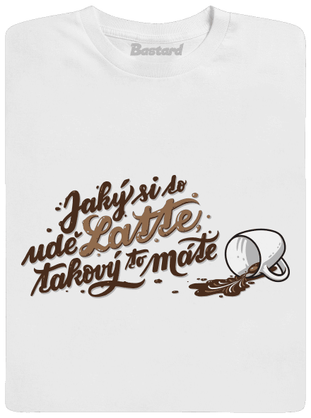 Latte pánské dlouhý rukáv White