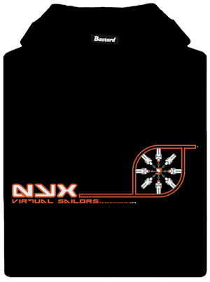 NYX Virtual Sailors pánská mikina klokanka Black