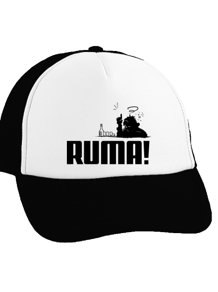 Ruma kšiltovka truckerka Black cap