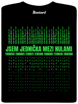 Jednička mezi nulami dětské tričko Black