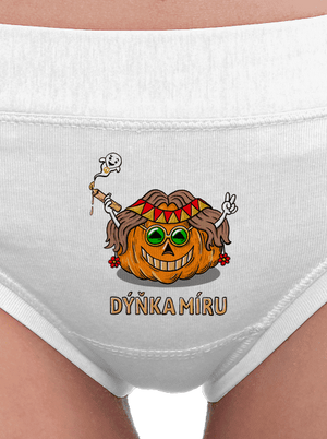 Dýňka míru dámské kalhotky White