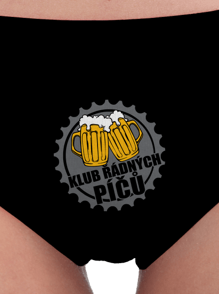 Klub řádných píčů dámské kalhotky Black