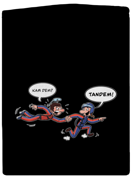 Tandem pánská mikina na zip Black
