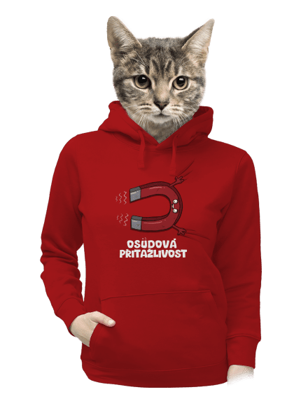Osudová přitažlivost dámská mikina klokanka Red Mal