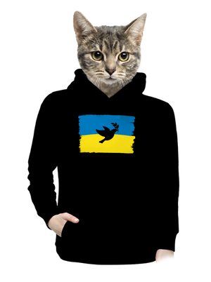 Ukrajina - Holubice dámská mikina klokanka Black