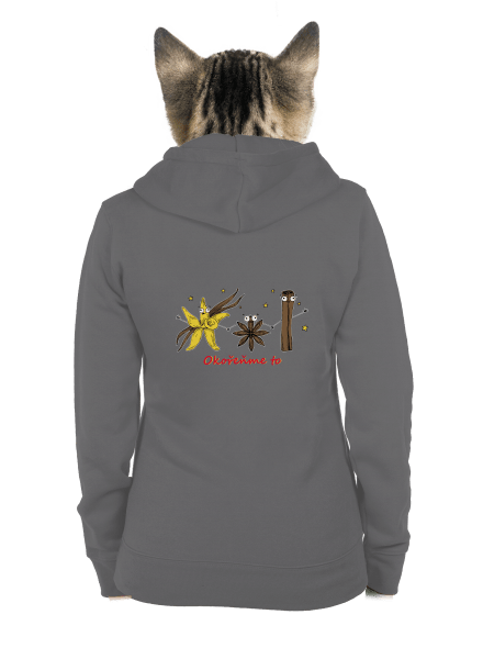 Okořeňme to dámská mikina na zip Steel Gray