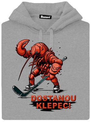 Dostanou klepec pánská mikina klokanka Light Melange