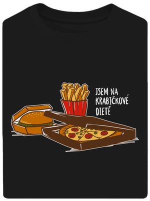 Krabičková dieta unisex tričko oversized Black