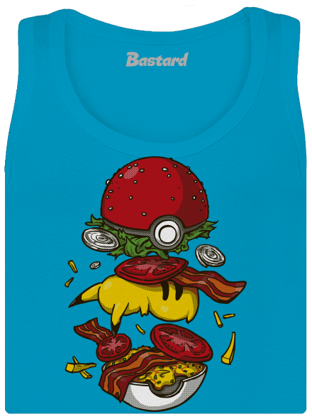 Pokémon burger dámské tílko klasické Blue Atol