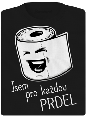 Prdel dámské sportovní tričko Black