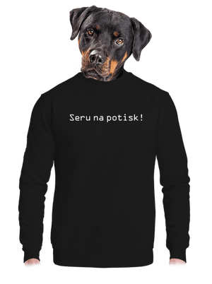 unisex mikina bez kapuce