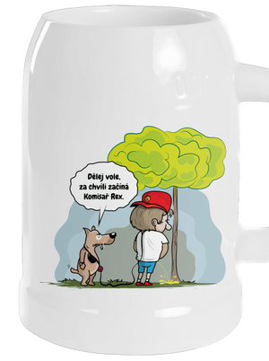 Pán pes půllitr White