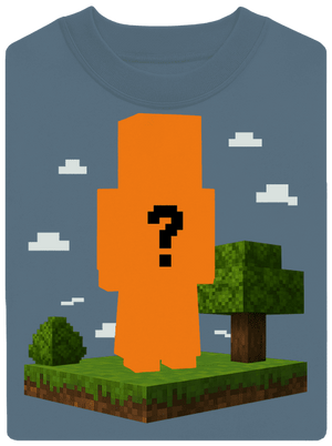 Minecraft z vlastní fotky unisex mikina bez kapuce Nordic Blue