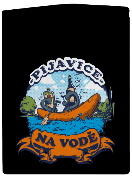 Pijavice na vodě pánská mikina na zip Black