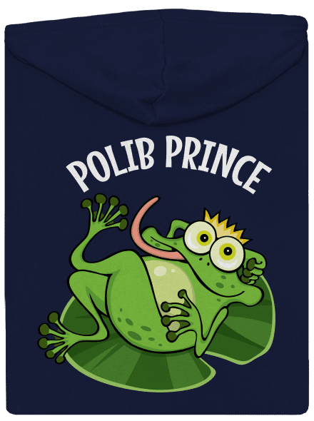 Polib princeznu a prince pánská mikina na zip Navy
