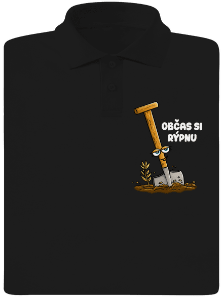 Občas si rýpnu pánská polokošile Black
