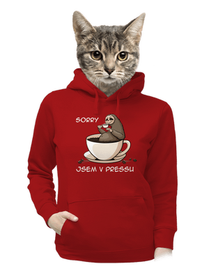 V pressu dámská mikina klokanka Red Mal