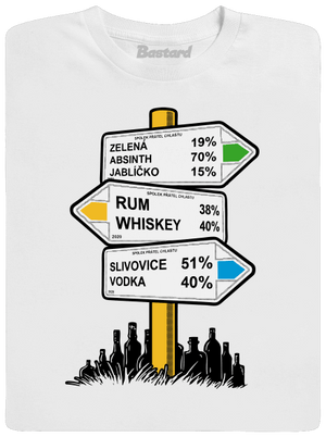 Rozcestník pánské dlouhý rukáv White