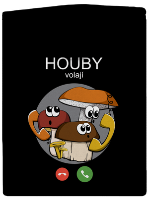 Houby volají dámská mikina na zip Black