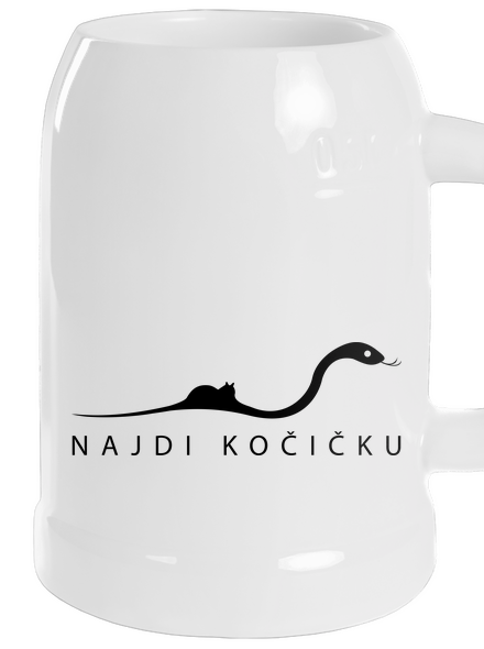 Najdi kočičku půllitr White