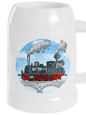 Kouř z komína půllitr White