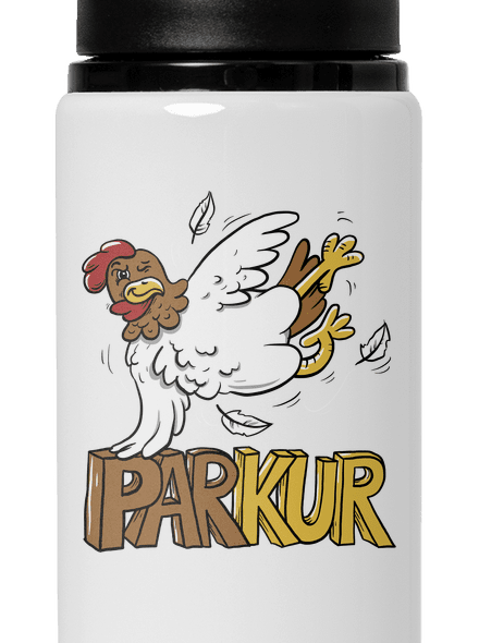 Parkur lahev na vodu White