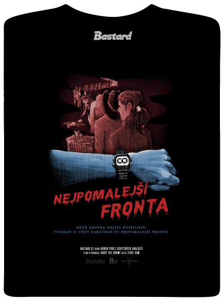 B13: Nejpomalejší fronta pánské tričko Black