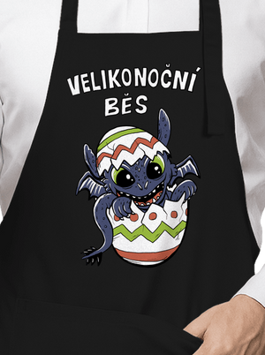 Velikonoční běs zástěra Black