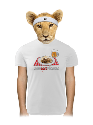 Knedlo vepřo zelo dětské sportovní tričko White