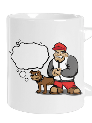 Nekoušu velký hrnek White