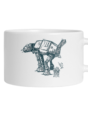 AT-AT hrnek makronka White