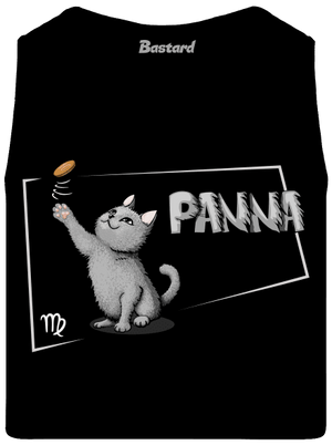 Kočičí horoskop: Panna pánské tílko Black