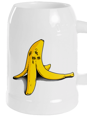 Banán zabiják půllitr White