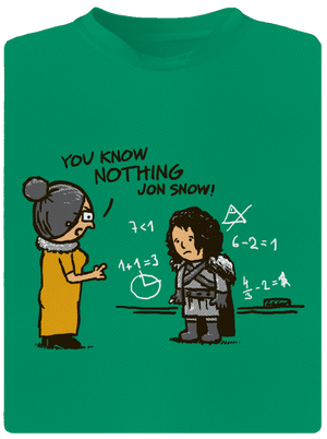 You Know Nothing dětské sportovní tričko Kelly Green Mal