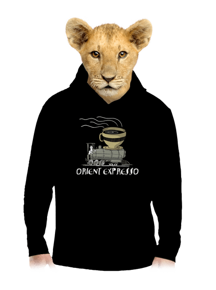 Orient expresso dětská mikina klokanka Black