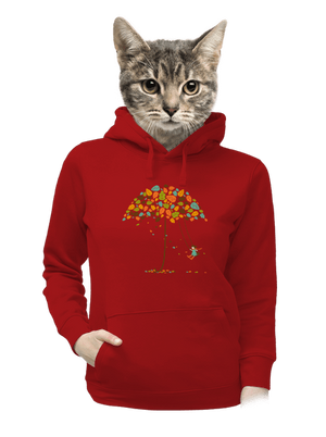 Radost z podzimu dámská mikina klokanka Red Mal