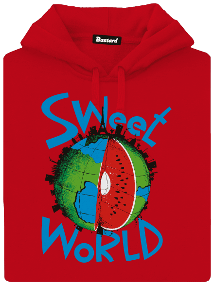 Sweet World pánská mikina klokanka Red