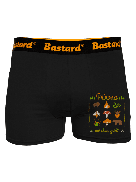 Příroda mě chce zabít boxerky Black