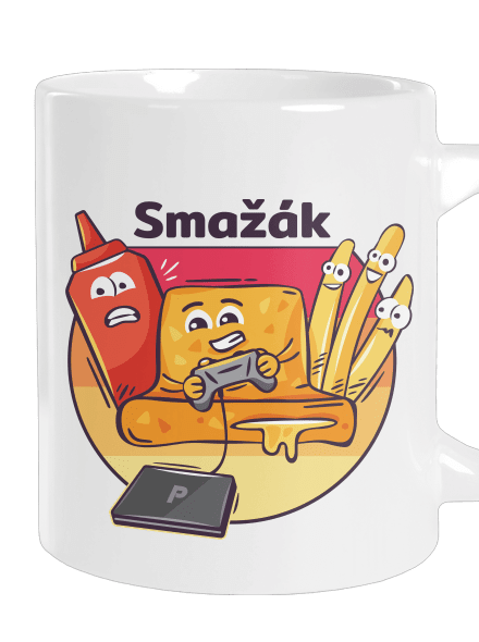 Smažák velký hrnek White