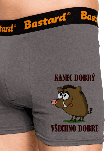 Kanec dobrý boxerky Gray Melange