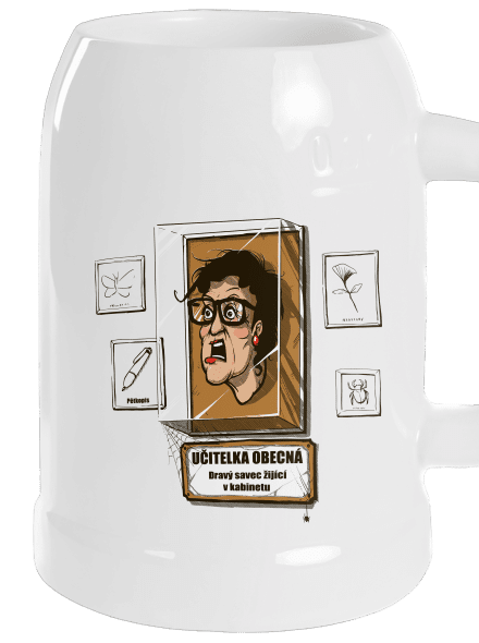 Učitelka obecná půllitr White