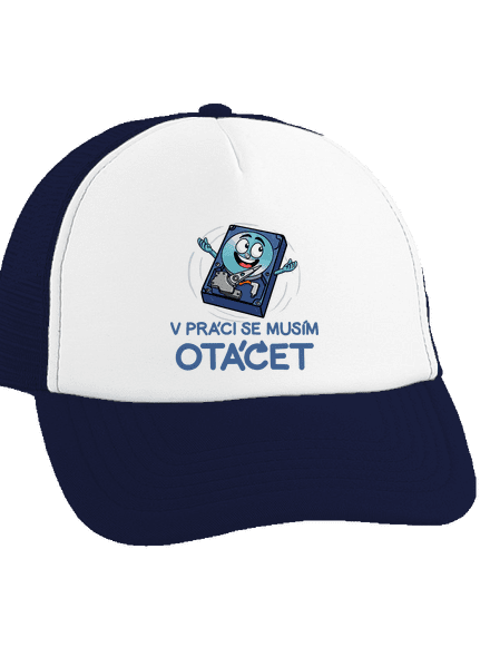 Musím se otáčet kšiltovka truckerka French Navy cap