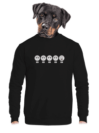 unisex mikina bez kapuce