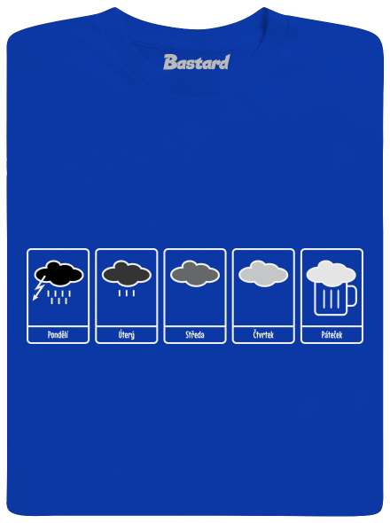 Předpověď počasí pánské dlouhý rukáv Royal Blue