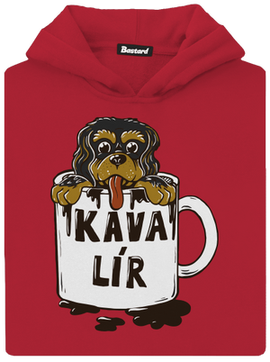 Kávalír dětská mikina klokanka Fire Red
